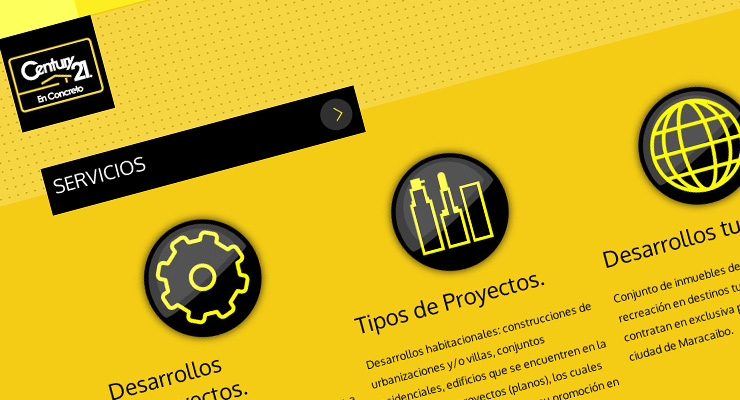 century 21 en concreto íconos