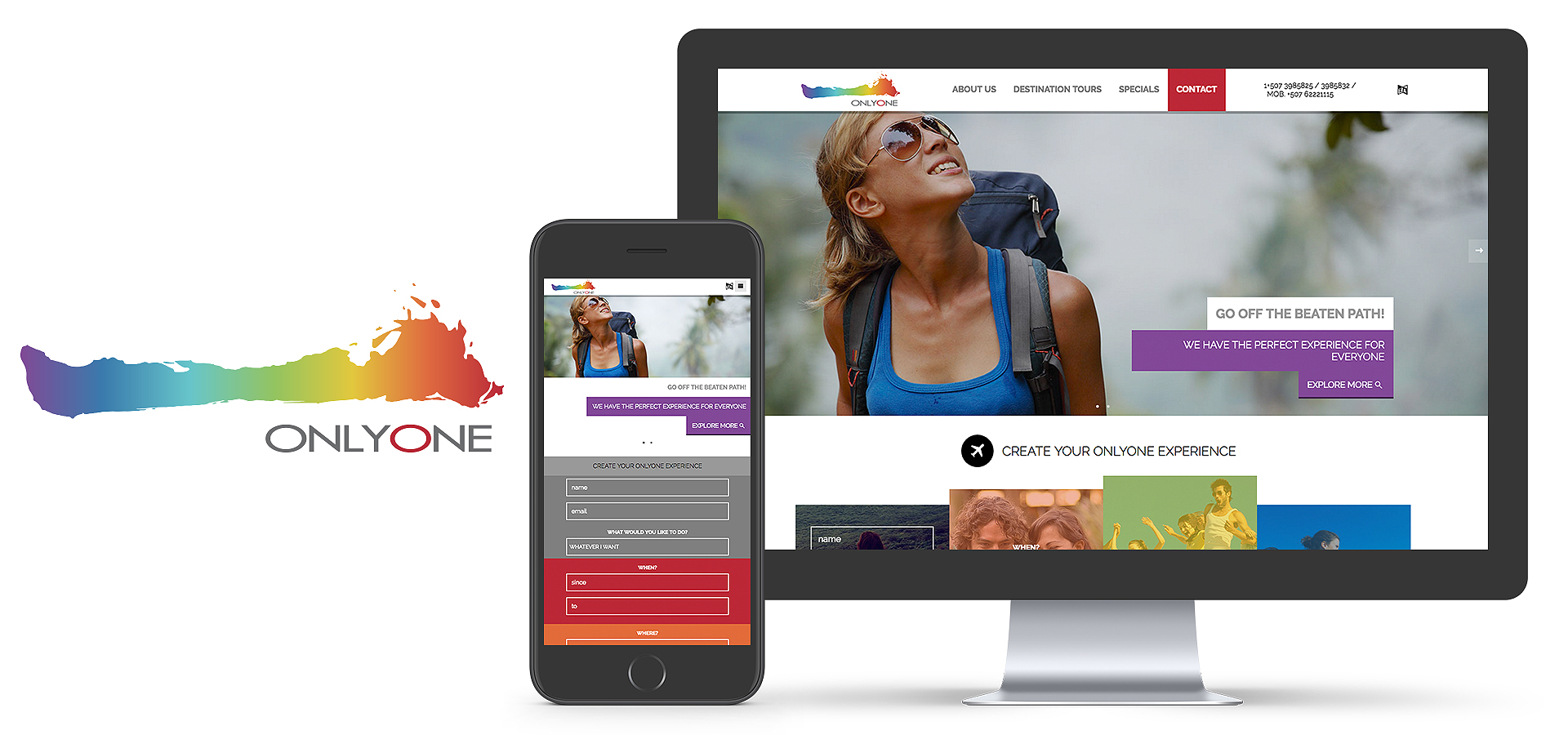 onlyonetravel diseño web