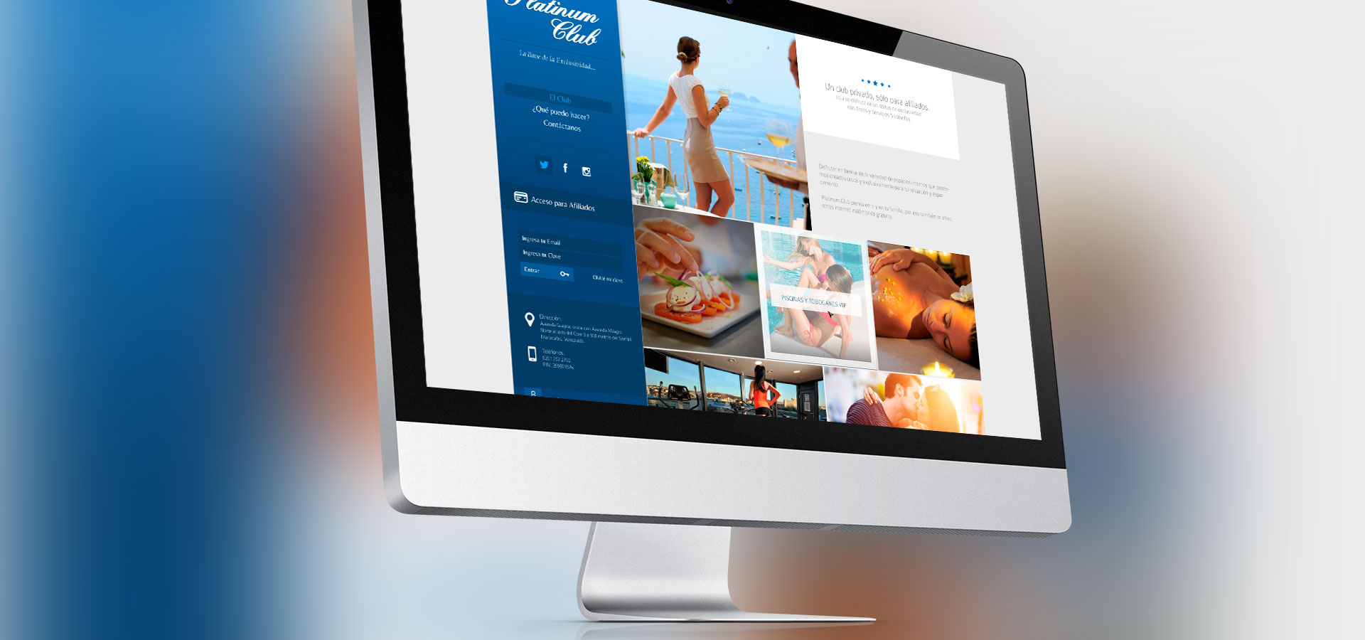 platinum club diseño web