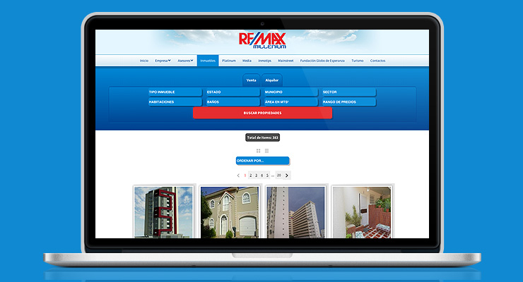 remax millenium maracaibo frontend